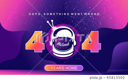 404 vector banner page template with banner error 65813502