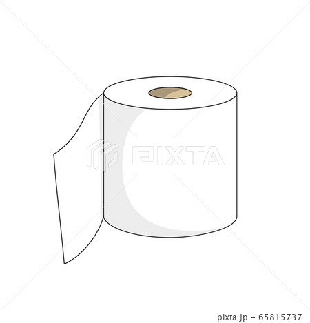 toilet paper roll isolated on white background - Stock Illustration  [65815737] - PIXTA