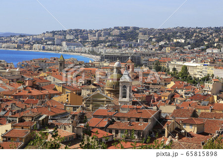 Panorama of Nice, Cote d'Azur, French riviera, France 65815898