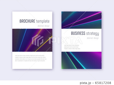 Minimalistic cover design template set. Rainbow ab 65817208