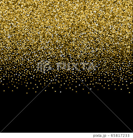 Gold triangles glitter luxury sparkling confetti. Gold triangles glitter luxury sparkling confetti. 65817233