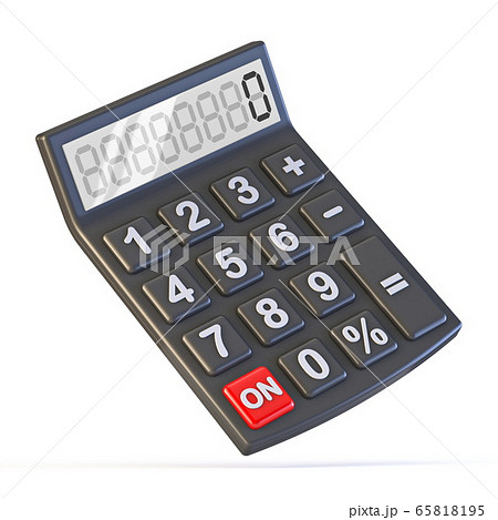 Black calculator 3D Black calculator 3D 65818195