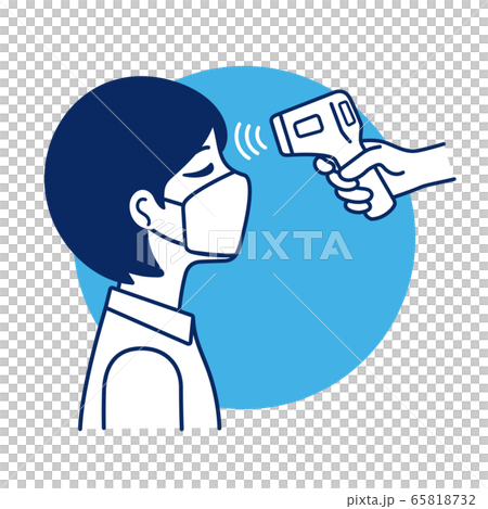 検温 体温測定のイラスト02 65818732