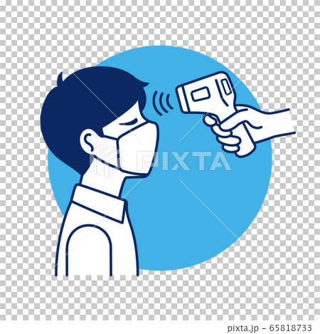 検温 体温測定のイラスト03 65818733
