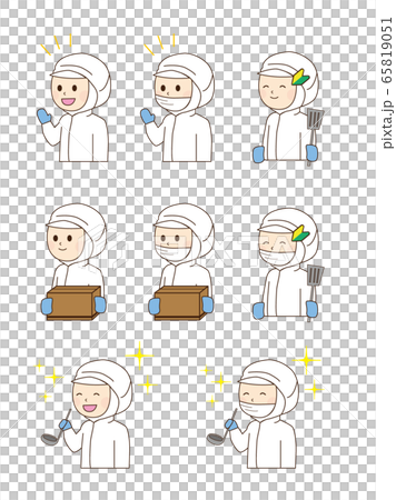 Food manufacturing men and women assortment 65819051