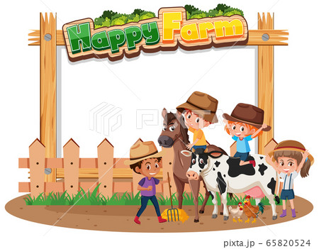 Border frame template with gardening theme 65820524