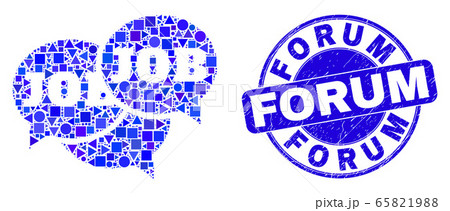 Blue Distress Forum Stamp and Job Forum Messages Mosaic Blue Distress Forum Stamp and Job Forum Messages Mosaic 65821988