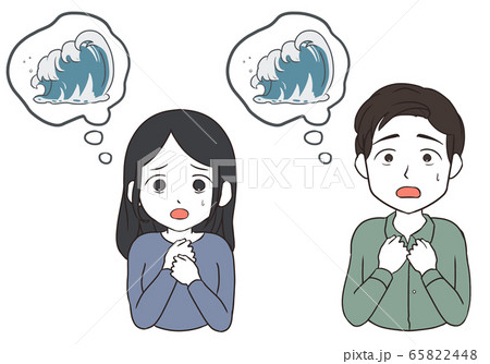 津波で不安になる 津波で不安になる 65822448