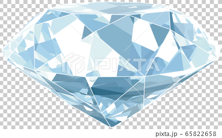 ベクターイラストデザイン ブリリアントカットダイヤモンド 背景透明のイラスト素材 65822658 Pixta