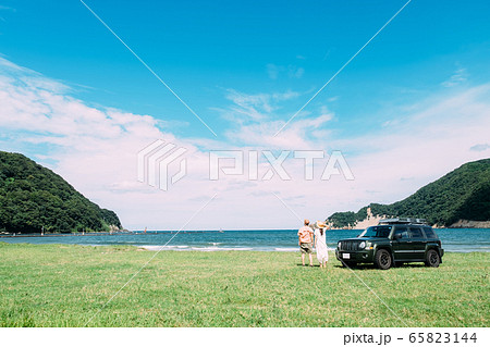 ドライブ　海　青空 65823144