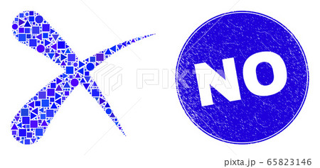 Blue Distress No Seal and Erase Mosaic 65823146