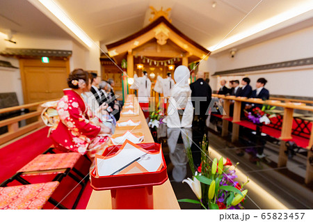 結婚式　挙式　和式　 65823457