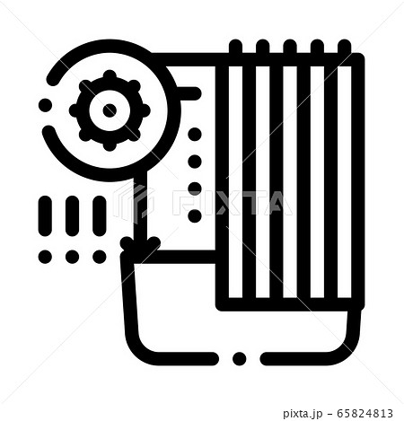 detection of sanitary problems in bathroom icon vector outline illustration 65824813