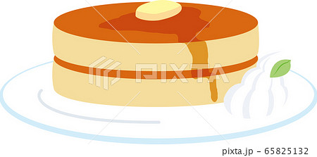 ホットケーキのイラストのイラスト素材