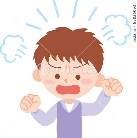 怒っている男の子 65826093