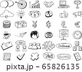 vector icons business doodle set isolated on white background 65826135