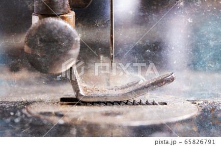 Antique, vintage sewing machine close-up 65826791