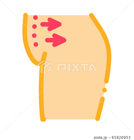 abdominal liposuction icon vector outline illustration 65826953