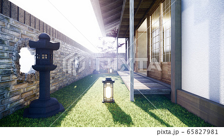 Japanese garden tropical exterior design japan 65827981