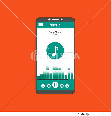 Music modern app user interface design for website 65828358