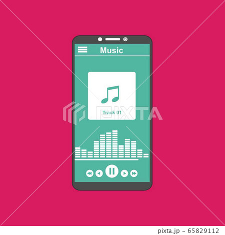 Music Player UI app design for website and mobile 65829112