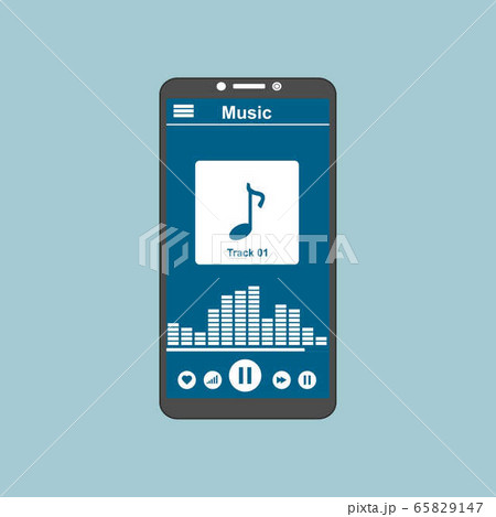 Music Player UI app design for website and mobile 65829147