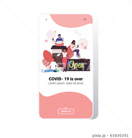 mix race people drinking coffee quarantine is ending coronavirus win victory over covid-19 mix race people drinking coffee quarantine is ending coronavirus win victory over covid-19 65830391