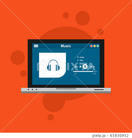 modern minimalistic media player user interface, modern minimalistic media player user interface, 65830952