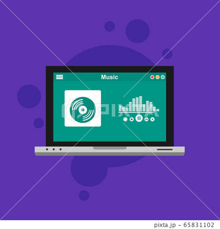 music player flat design concept vector color music player flat design concept vector color 65831102
