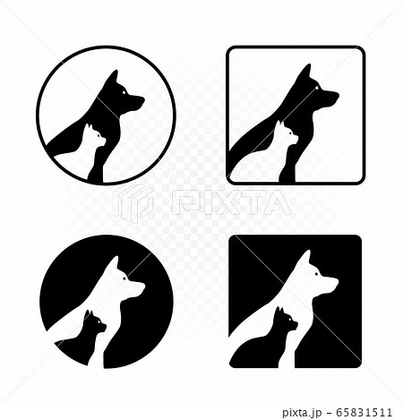 dogs and cats sign symbol icon dogs and cats sign symbol icon 65831511
