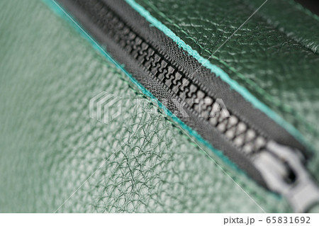 Zipper slider for a bag made of textured green Zipper slider for a bag made of textured green 65831692