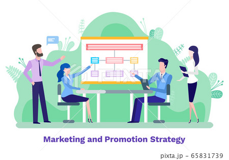 Marketing Strategy Meeting and Discussion Vector 65831739
