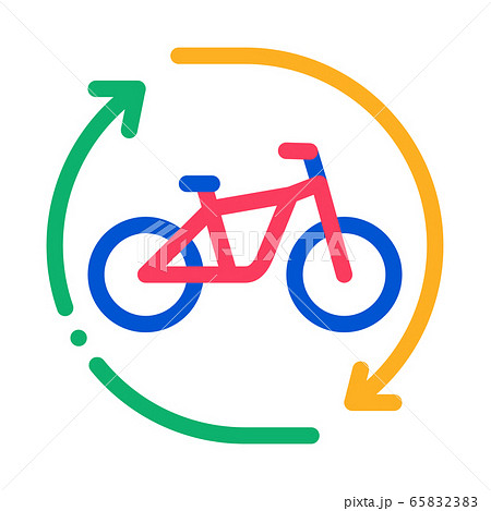 bike sharing services rental icon vector outline illustration 65832383