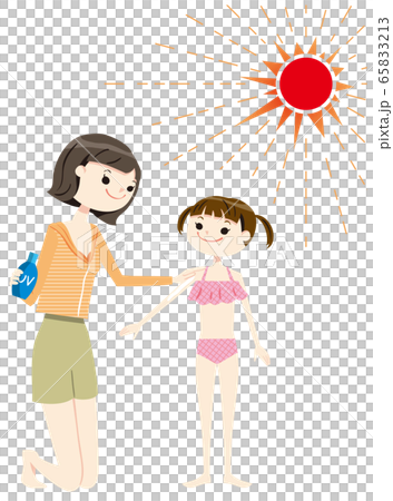 Parent and child tan swimsuit 01 sun 65833213