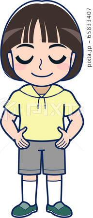 おかっぱの男の子全身 おかっぱの男の子全身 65833407