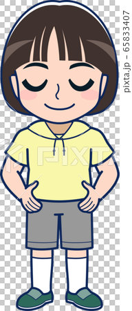 おかっぱの男の子全身 おかっぱの男の子全身 65833407