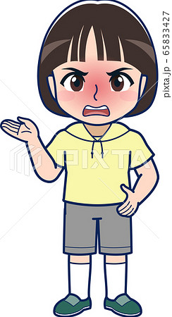 おかっぱの男の子全身 65833427