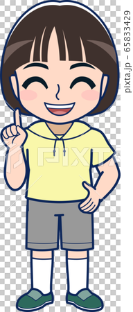 おかっぱの男の子全身 おかっぱの男の子全身 65833429
