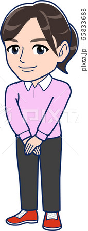 若い女性全身 65833683