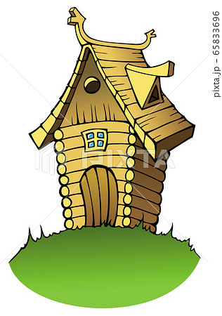 Cartoon wooden houseのイラスト素材 [65833696] - PIXTA