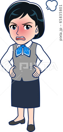 女性事務員_全身 女性事務員_全身 65835801