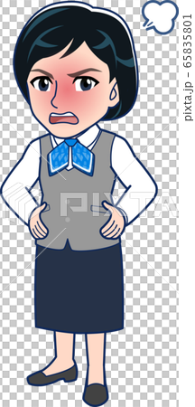 女性事務員_全身 女性事務員_全身 65835801