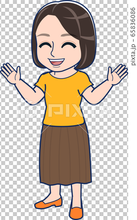 捷徑的年輕女子_全身 捷徑的年輕女子_全身 65836086
