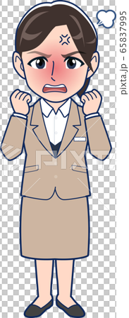 A young woman in a suit _ whole body A young woman in a suit _ whole body 65837995