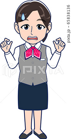 事務員の若い女性_全身 65838136