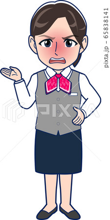 事務員の若い女性_全身 65838141