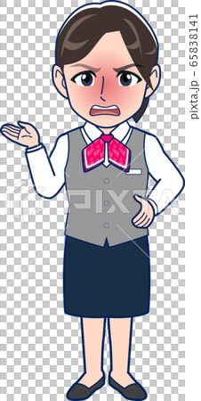 事務員の若い女性_全身 65838141