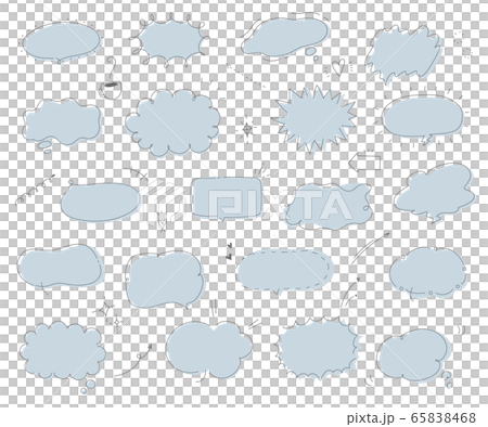 簡單而時尚的手寫講話泡泡/插圖/講話泡泡 簡單而時尚的手寫講話泡泡/插圖/講話泡泡 65838468