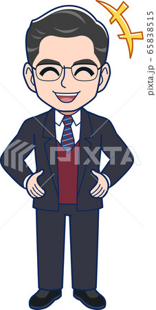 男性中堅社員_全身 男性中堅社員_全身 65838515