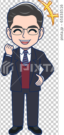男性中堅社員_全身 男性中堅社員_全身 65838516